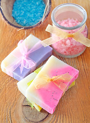 Image showing soap and salt