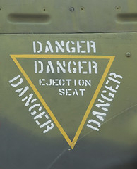 Image showing Danger Ejection Seat