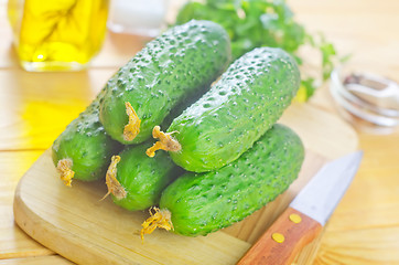 Image showing cucumbers