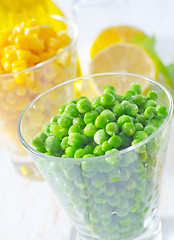 Image showing green peas