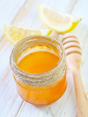 Image showing honey,cinnamon,and lemon