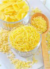 Image showing raw pasta