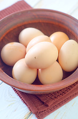 Image showing raw eggs