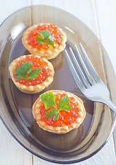 Image showing tartalets with caviar