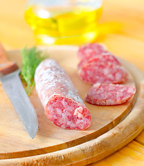 Image showing salami