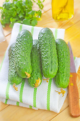 Image showing cucumbers