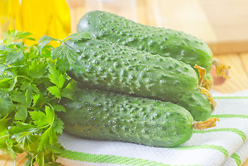 Image showing cucumbers