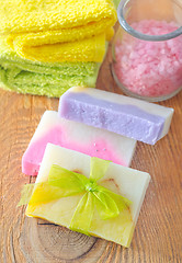 Image showing soap and salt