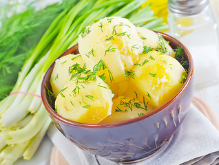 Image showing boiled potato