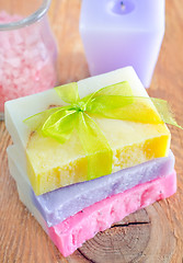 Image showing soap and salt