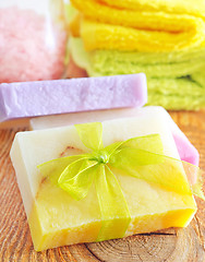 Image showing soap and salt