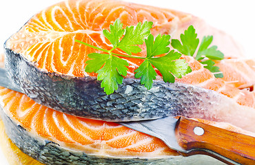 Image showing red salmon