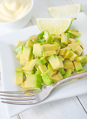 Image showing salad with avocado