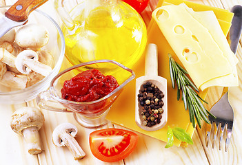 Image showing ingredients for lasagna