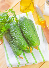 Image showing cucumbers