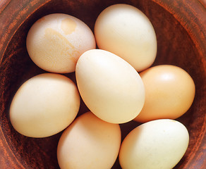 Image showing raw eggs