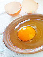 Image showing raw eggs