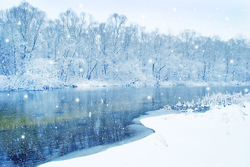 Image showing winter river