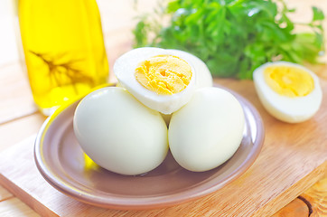 Image showing boiled eggs