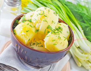 Image showing boiled potato