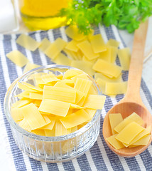 Image showing raw pasta