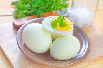 Image showing boiled eggs