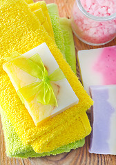 Image showing soap and salt