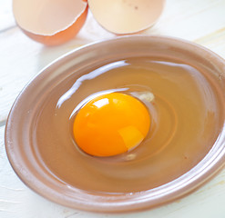 Image showing raw eggs