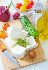 Image showing ingredients for greek salad