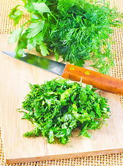 Image showing fresh greens