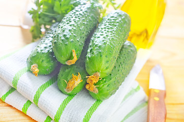 Image showing cucumbers