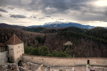 Image showing Rasnov Castle in Romania