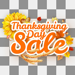 Image showing Thanksgiving Day sale. EPS 10