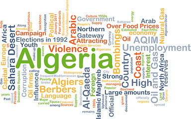 Image showing Algeria background concept