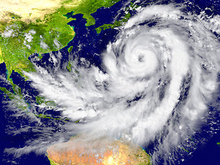 Image showing Hurricane north of Australia