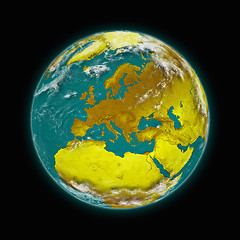 Image showing Europe on planet Earth