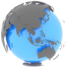 Image showing Eastern Hemisphere on the planet