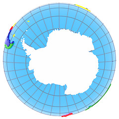 Image showing Antarctic on Earth 