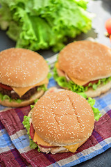 Image showing home made burgers