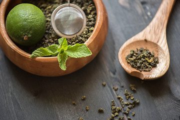 Image showing berries  tea