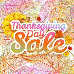 Image showing Thanksgiving Day sale. EPS 10