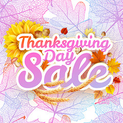 Image showing Thanksgiving Day sale. EPS 10