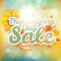 Image showing Thanksgiving Day sale. EPS 10