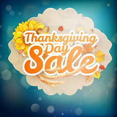 Image showing Thanksgiving Day sale. EPS 10