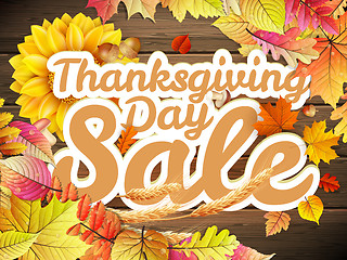 Image showing Thanksgiving Day sale. EPS 10