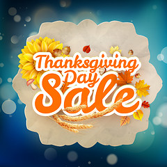 Image showing Thanksgiving Day sale. EPS 10