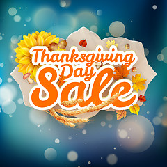 Image showing Thanksgiving Day sale. EPS 10