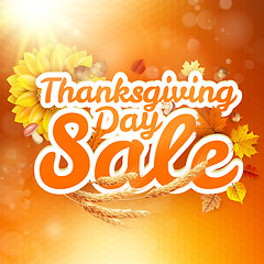 Image showing Thanksgiving Day sale. EPS 10