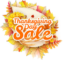 Image showing Thanksgiving Day sale. EPS 10