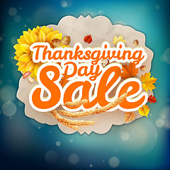 Image showing Thanksgiving Day sale. EPS 10